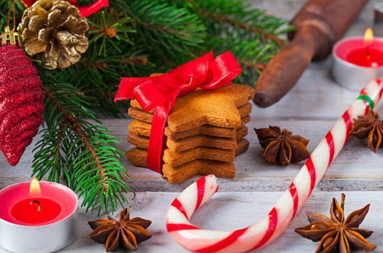 Cookies With Candy And Christmas Tree