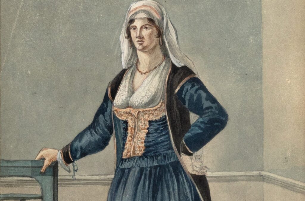 Lot41,joseph Cartwright, Santa Maura Costume (Λευκαδίτικη φορεσιά), Εκτίμηση € 3.000 4000