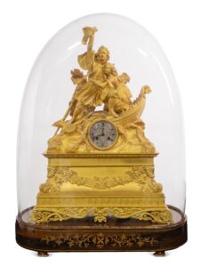 Lot97, Φιλελληνικό ρολόι με ζευγάρι Ελλήνων, β' μισό 19ου αιώνα, Εκτίμηση €8.000 12.000