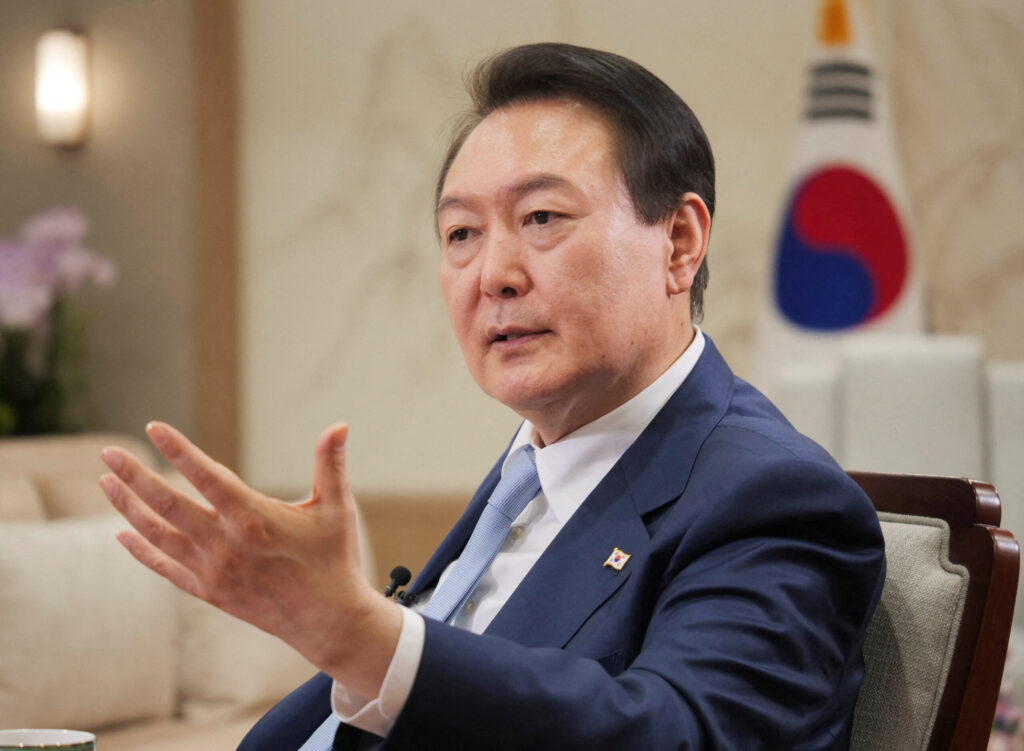 File Photo: South Korean President Yoon Suk Yeol Attends An Interview With Reuters In Seoul